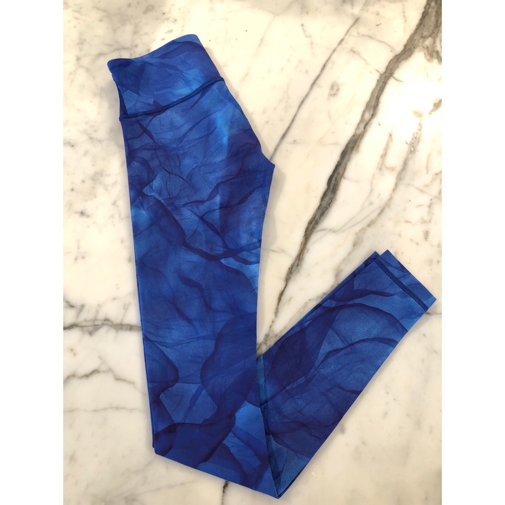 Lululemon high rise wunderunder blue wave